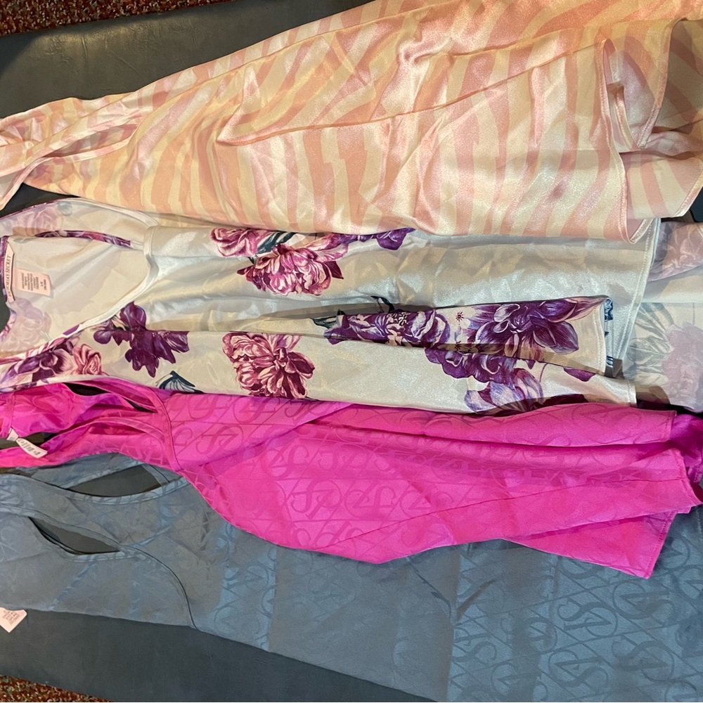 Victoria's Secret Pink, Purple, and Blue Pajama Set
